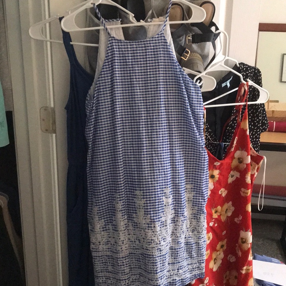 Blue and White Sundress
